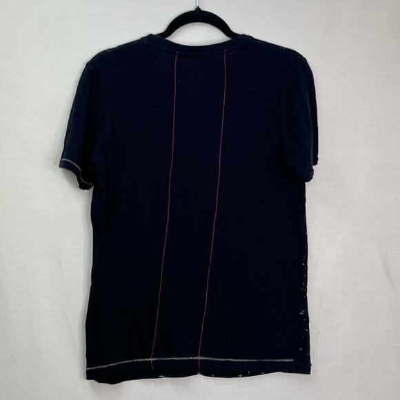 Vintage 90’s Propaganda Single Stitch Tee Shirt Black Dark Goth Embellished Bead - Picture 6 of 15